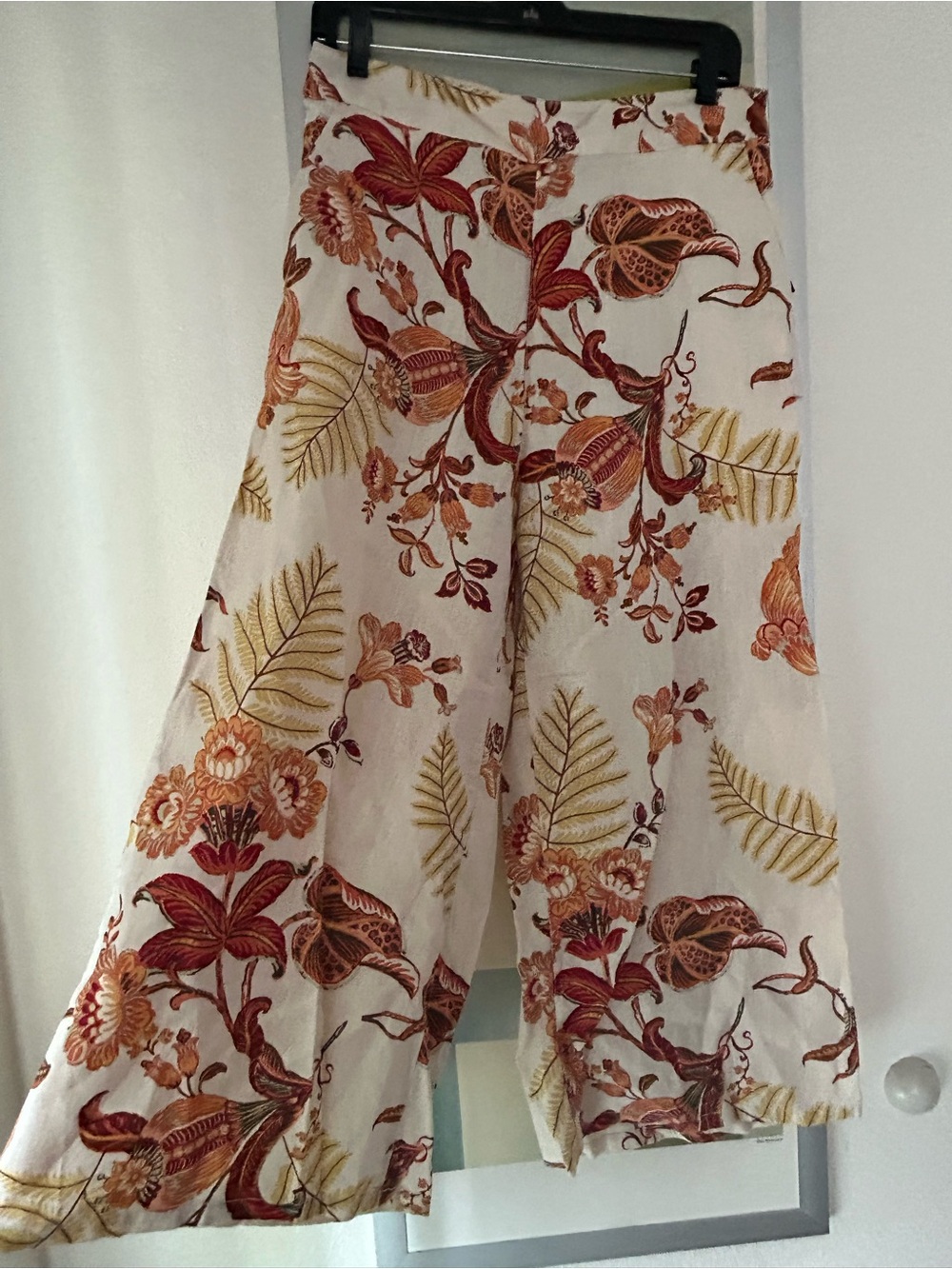 Rachel Zoe Linen Wide-Leg Floral Pants